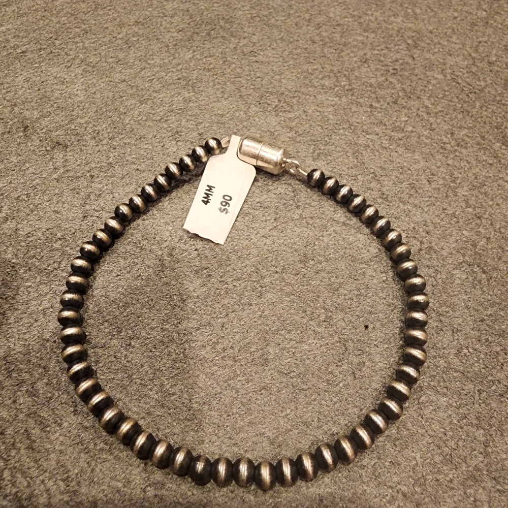 Silver Beaded Bracelet